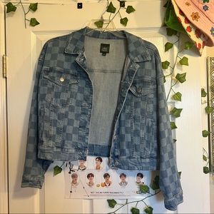 Denim Checkered jacket